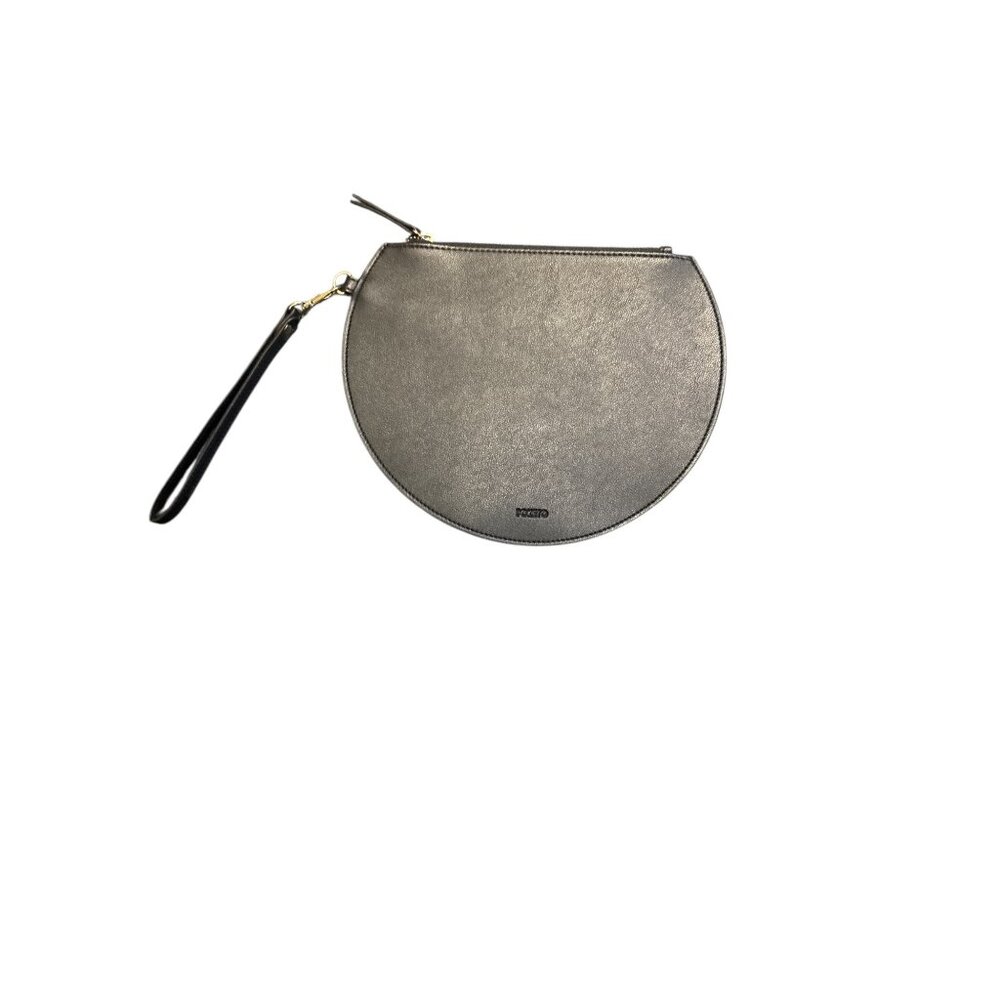 Poketo Half Moon Clutch Bag With Zipper & Wrist Strap